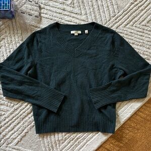 Vince turquoise V-Neck cashmere wool Sweater